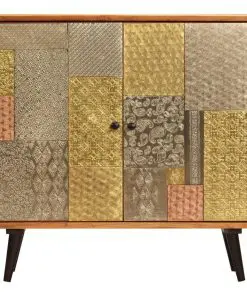 vidaXL Sideboard 80x30x75 cm Solid Acacia Wood