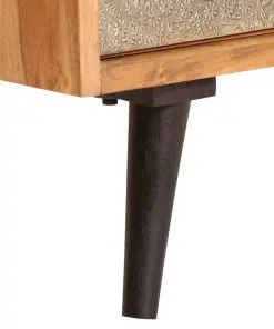 vidaXL Sideboard 80x30x75 cm Solid Acacia Wood