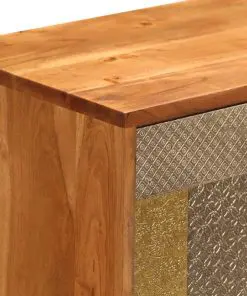 vidaXL Sideboard 80x30x75 cm Solid Acacia Wood