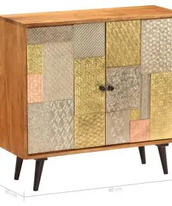 vidaXL Sideboard 80x30x75 cm Solid Acacia Wood
