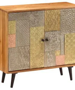 vidaXL Sideboard 80x30x75 cm Solid Acacia Wood