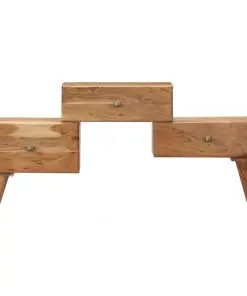 vidaXL TV Cabinet 108x30x49 cm Solid Acacia Wood