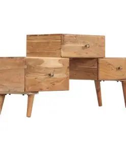 vidaXL TV Cabinet 108x30x49 cm Solid Acacia Wood