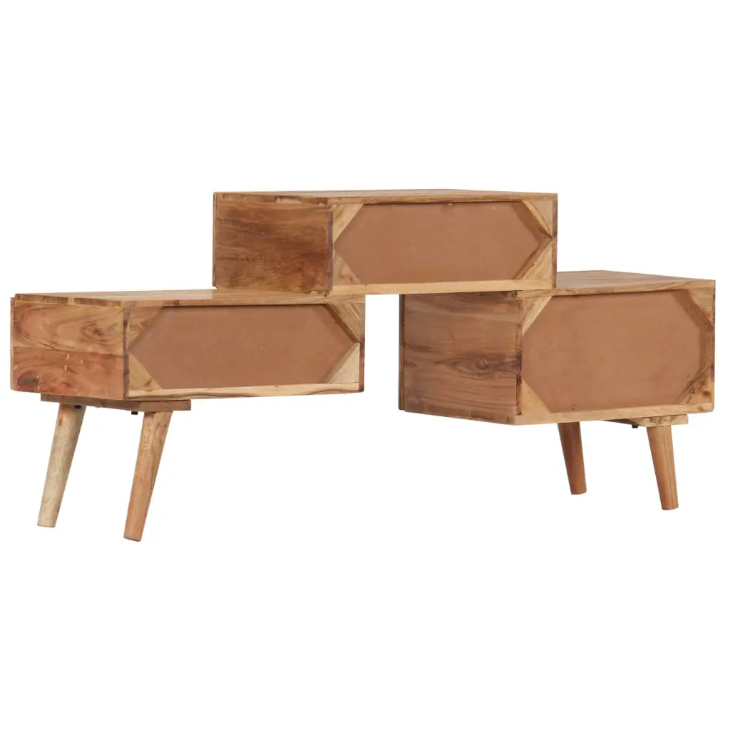 vidaXL TV Cabinet 108x30x49 cm Solid Acacia Wood