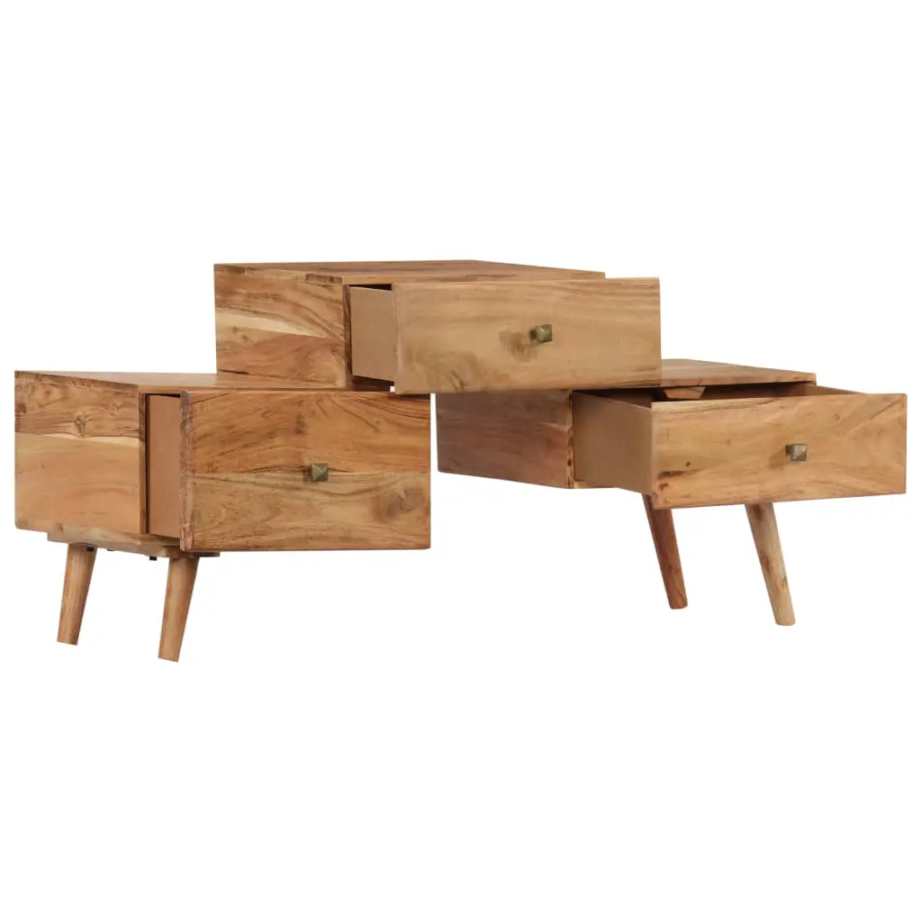 vidaXL TV Cabinet 108x30x49 cm Solid Acacia Wood