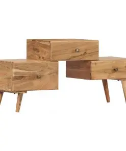 vidaXL TV Cabinet 108x30x49 cm Solid Acacia Wood