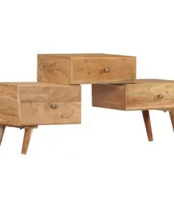 vidaXL TV Cabinet 108x30x49 cm Solid Acacia Wood