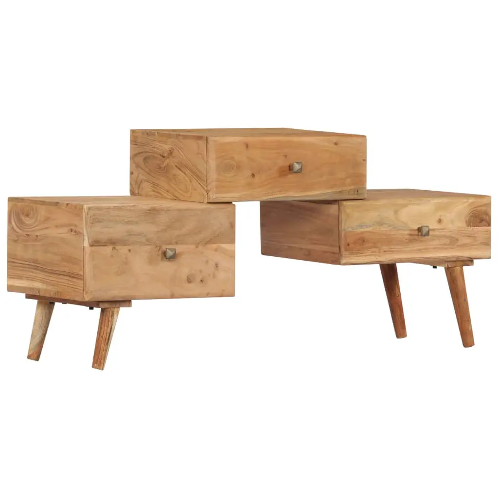 vidaXL TV Cabinet 108x30x49 cm Solid Acacia Wood