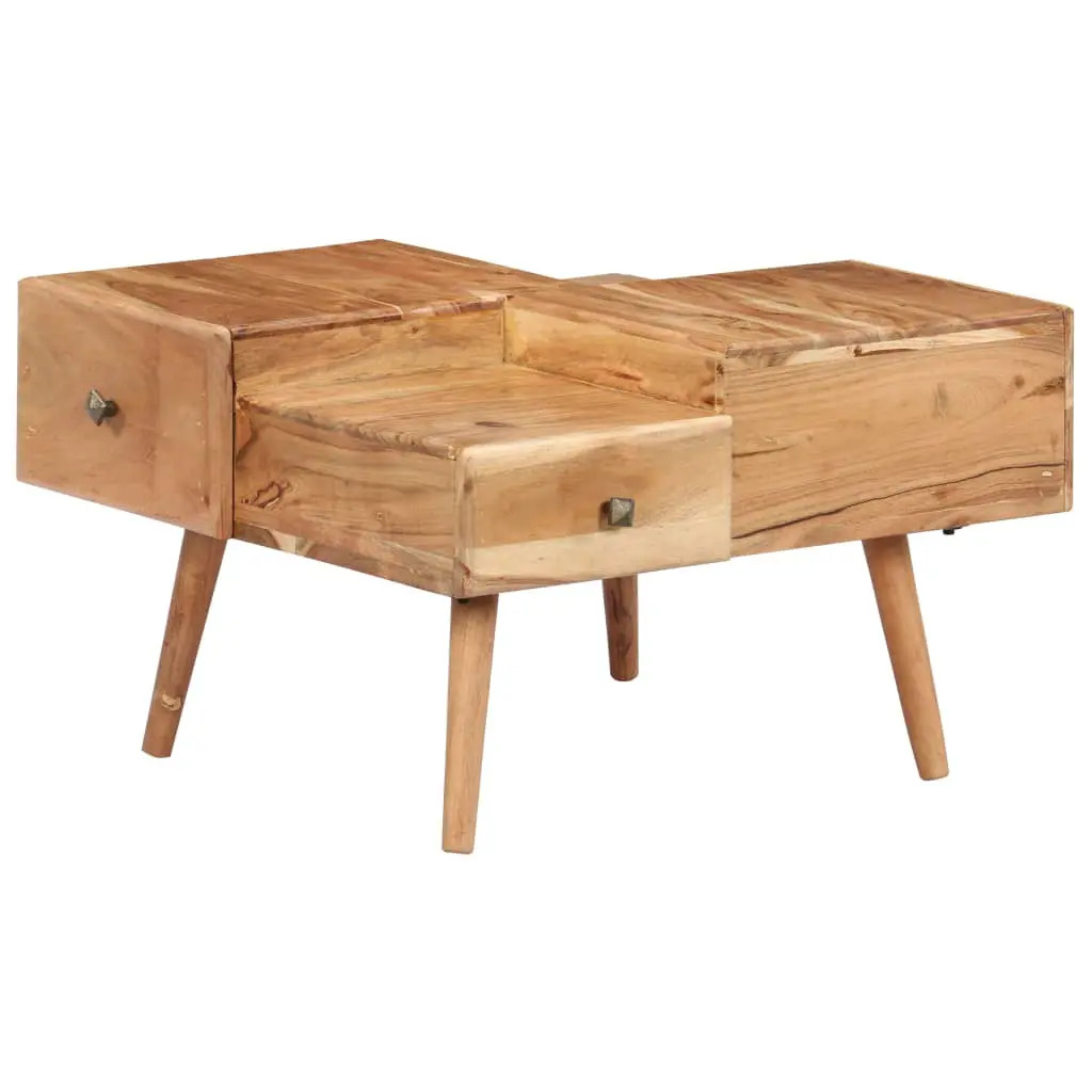 vidaXL Coffee Table 70x60x42 cm Solid Acacia Wood