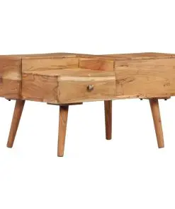 vidaXL Coffee Table 70x60x42 cm Solid Acacia Wood