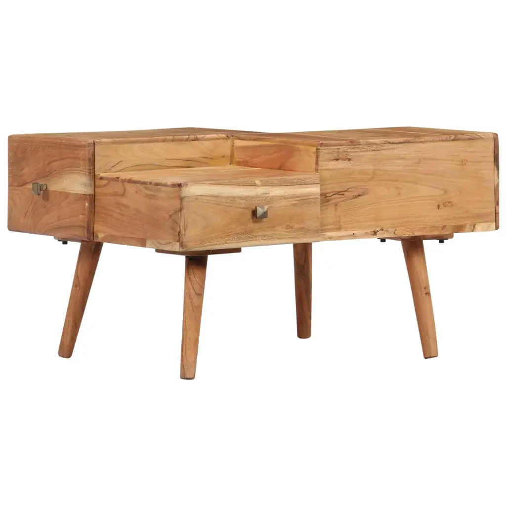 vidaXL Coffee Table 70x60x42 cm Solid Acacia Wood