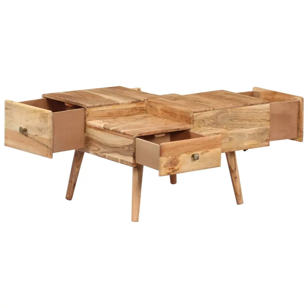 vidaXL Coffee Table 70x60x42 cm Solid Acacia Wood