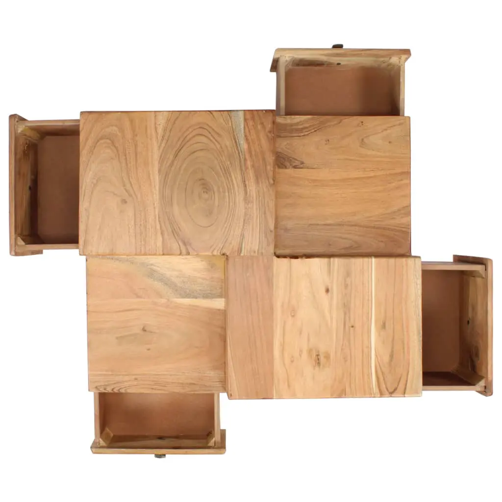 vidaXL Coffee Table 70x60x42 cm Solid Acacia Wood