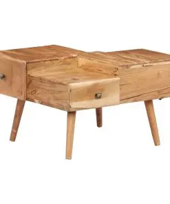 vidaXL Coffee Table 70x60x42 cm Solid Acacia Wood