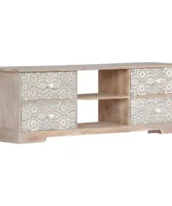 vidaXL TV Cabinet 120x30x40 cm Solid Acacia Wood