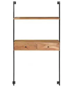 vidaXL Wall Desk 90x40x170 cm Solid Acacia Wood