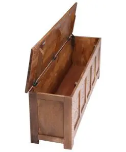 vidaXL Storage Box 120x30x40 cm Solid Mango Wood