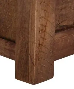vidaXL Storage Box 120x30x40 cm Solid Mango Wood