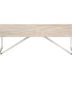 vidaXL Coffee Table 110x110x36 cm Solid Mango Wood