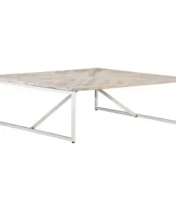 vidaXL Coffee Table 110x110x36 cm Solid Mango Wood