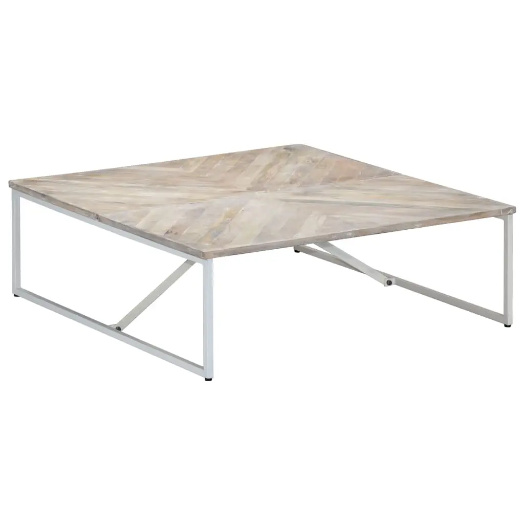 vidaXL Coffee Table 110x110x36 cm Solid Mango Wood