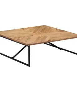 vidaXL Coffee Table 110x110x36 cm Solid Acacia Wood