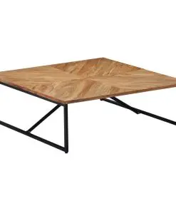 vidaXL Coffee Table 110x110x36 cm Solid Acacia Wood