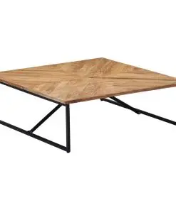vidaXL Coffee Table 110x110x36 cm Solid Acacia Wood