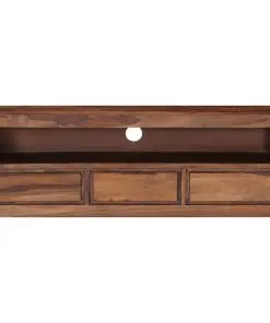 vidaXL TV Cabinet 120x30x40 cm Solid Sheesham Wood
