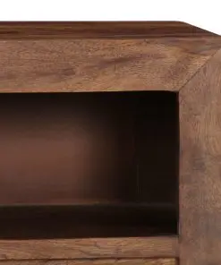vidaXL TV Cabinet 120x30x40 cm Solid Sheesham Wood
