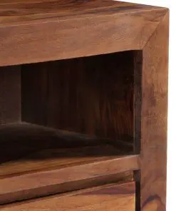 vidaXL TV Cabinet 120x30x40 cm Solid Sheesham Wood