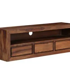 vidaXL TV Cabinet 120x30x40 cm Solid Sheesham Wood