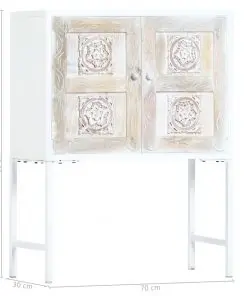 vidaXL Side Cabinet 70x30x90 cm Solid Mango Wood