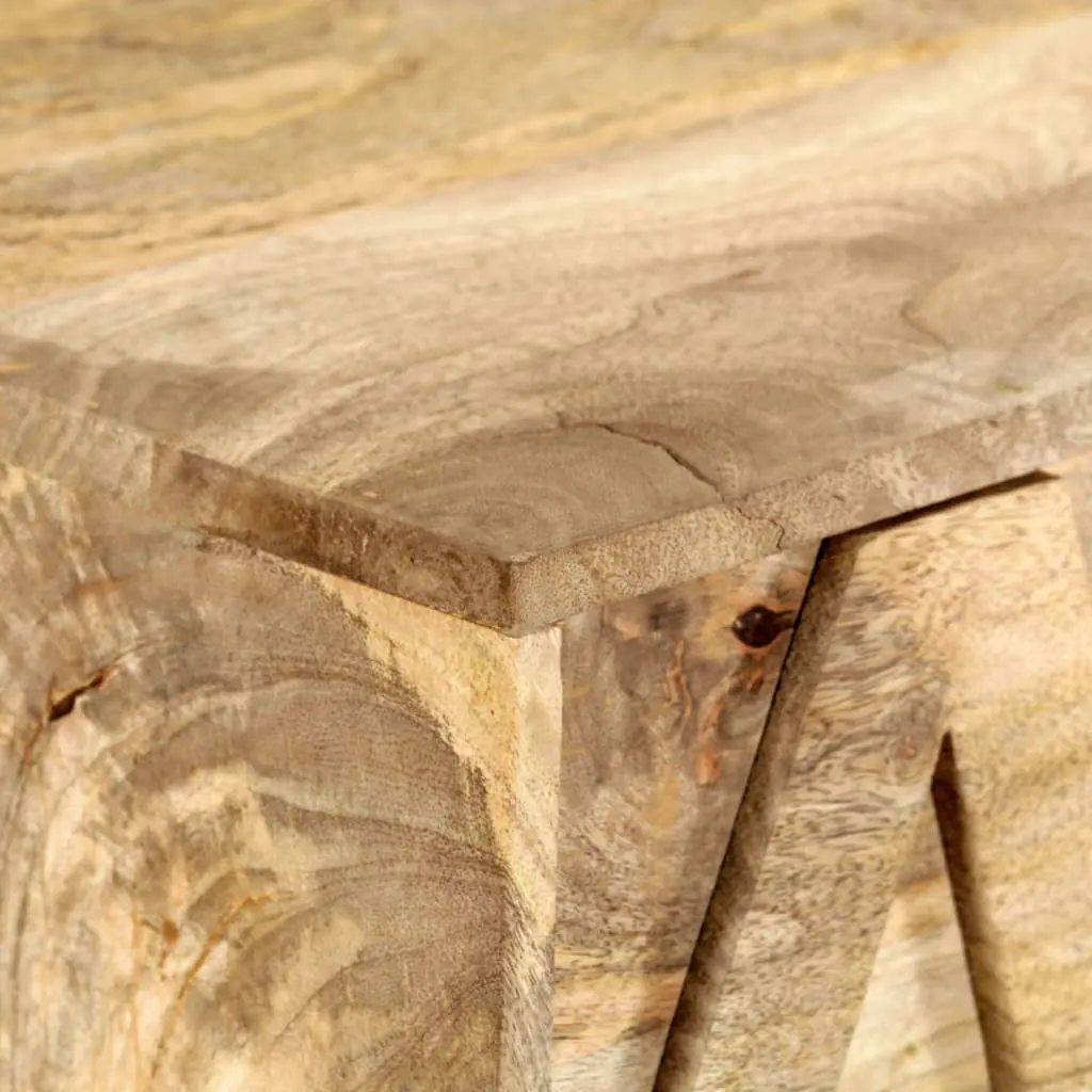 vidaXL Alphabet Cabinet with 6 Drawers 120x35x79 cm Solid Mango Wood