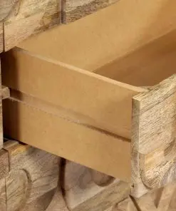 vidaXL Alphabet Cabinet with 6 Drawers 120x35x79 cm Solid Mango Wood