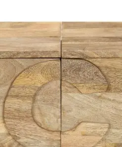 vidaXL Alphabet Cabinet with 6 Drawers 120x35x79 cm Solid Mango Wood