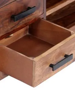 vidaXL TV Cabinet 110x30x40 cm Solid Sheesham Wood