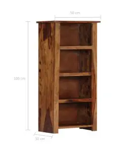 vidaXL Bookshelf 50x30x100 cm Solid Sheesham Wood
