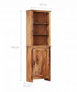 vidaXL Highboard 60x30x180 cm Solid Sheesham Wood