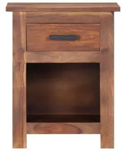 vidaXL Nightstand 40x30x50 cm Solid Sheesham Wood