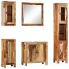 vidaXL 5 Piece Bathroom Set Solid Sheesham Wood