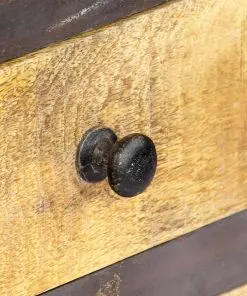 vidaXL Highboard 40x30x145 cm Solid Mango Wood