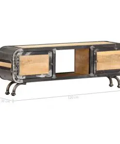 vidaXL TV Cabinet 120x30x42 cm Solid Mango Wood