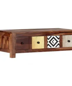 vidaXL Coffee Table 90x50x30 cm Solid Sheesham Wood