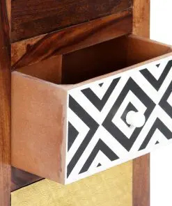 vidaXL Side Cabinet 40x30x110 cm Solid Sheesham Wood