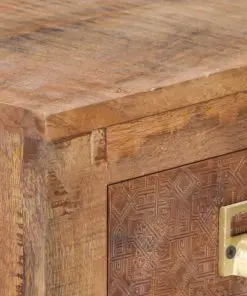 vidaXL Sideboard 65x30x75 cm Solid Rough Mango Wood