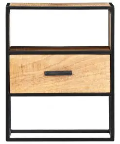 vidaXL Nightstand 40x30x50 cm Solid Mango Wood