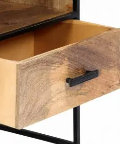 vidaXL Nightstand 40x30x50 cm Solid Mango Wood