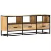 vidaXL TV Cabinet 120x30x45 cm Solid Mango Wood