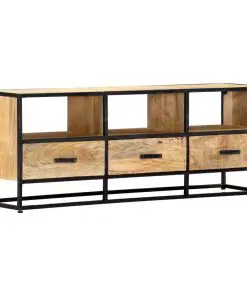vidaXL TV Cabinet 120x30x45 cm Solid Mango Wood